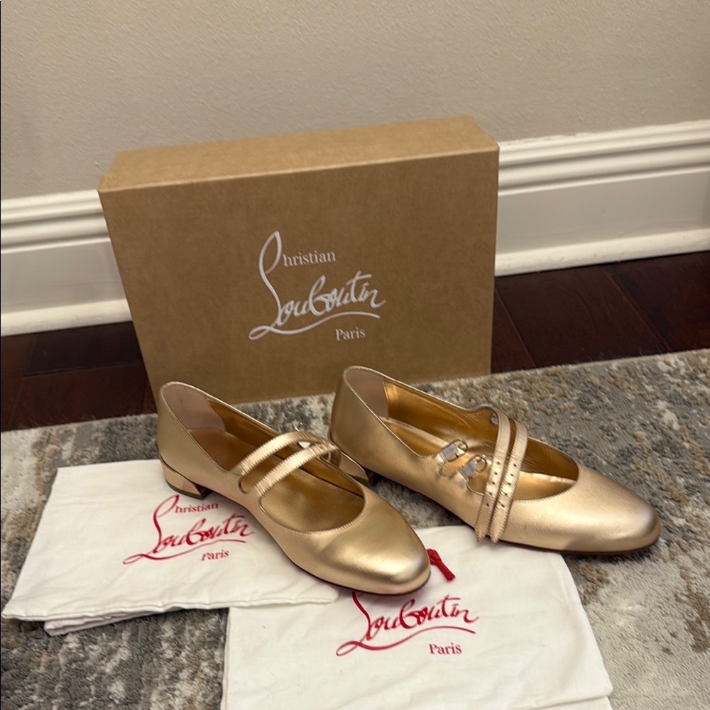 Christian Louboutin Gold Women's Shoes